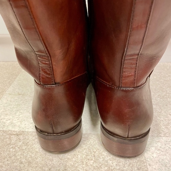 Gianni Bini Riding Boots Leather Brown Womens Size 6 - Picture 5 of 16